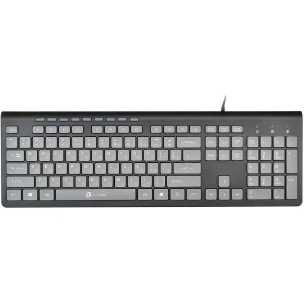 Клавиатура Oklick 480M (черный/серый)